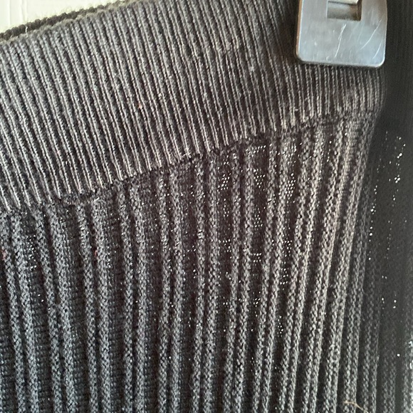 MAX STUDIO NWT Black Knit Pull-On Waistband Pleated Sweater Skirt Size medium - Picture 6 of 10